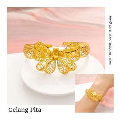 stok hanya 1 gelang wanita model pita elegan dan stylish emas