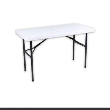 Krisbow Meja Makan Lipat Persegi Panjang - Putih