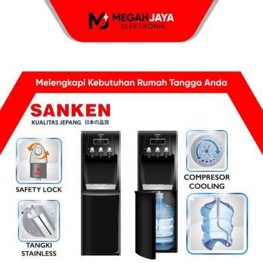 DISPENSER SANKEN GALON BAWAH HWD-C500E (NORMAL, COLD AND HOT)