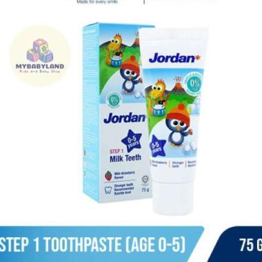 Jordan Toothpaste / Odol / Pasta Gigi Bayi dan Anak | Oral Care Toothpaste | Step 1 (0-5 years) | St