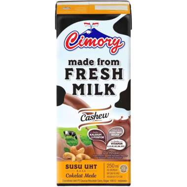 CIMORY SUSU UHT 250ml COKLAT CHOCO MALT STRAWBERRY CASHEW COKELAT BANANA ALMOND BLUEBERRY MARIE HAZE