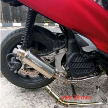 Pipa Leher Knalpot Racing Vario 150 PCX 150 ADV 150 / leheran Knalpot Racing Beat Fi Beat deluxe Bea