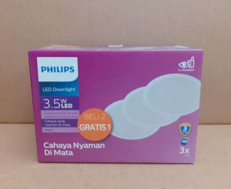 (BELI 2 GRATIS 1) Philips Downlight 3.5 Watt