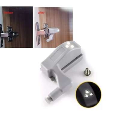 lampu led engsel pintu lemari pakaian baju otomatis