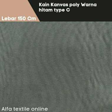 Kain Kanvas Polos Lebar 150 Cm Hitam