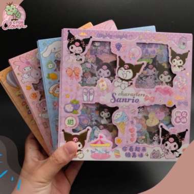 CUTE CHARACTER STICKERS SET ISI 36 stiker kawaii viral box lucu Pompu