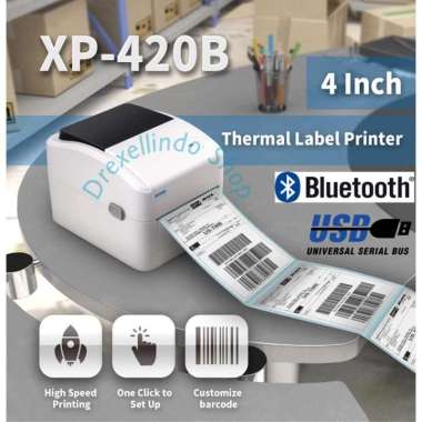 XPRINTER XP-420B / XP420B / XP420 Label Barcode Sticker Thermal USB BLUETOOTH