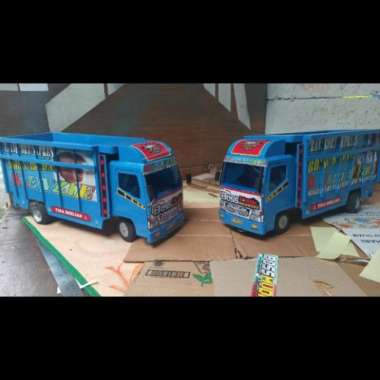 Mainan truk kayu size Besar / Truk Oleng / Miniatur Truk Kayu / - no trpal&amp; lmpu 40cm multycolour