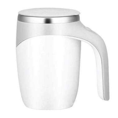 Gelas Mug Aduk Otomatis / Gelas Aduk Otomatis Self Stirring Coffee Cup - DTM-630 Putih