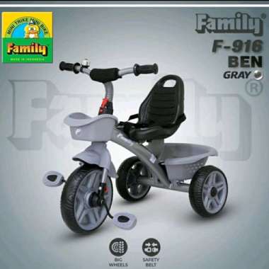 Sepeda Anak Roda Tiga Family F-916 Ben Tricycle F916 F 916 Biru