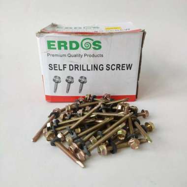 #10 X 50 MM / ERDOS BAUT ROOFING SCREW SEKRUP BAJA RINGAN PER BIJI