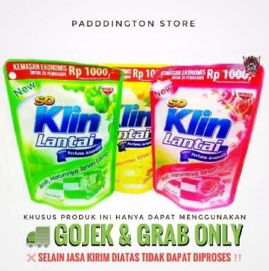 So Klin Lantai eceran seribu khusus gojek Gold