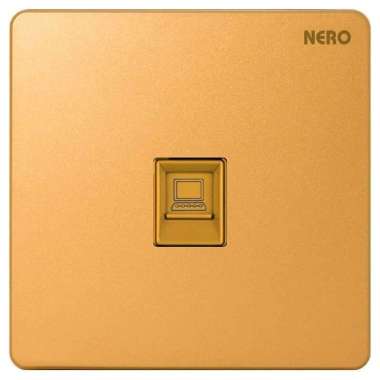 CASA Soket Data LAN CAT5 Gold | Soket Data NERO X2 Gold