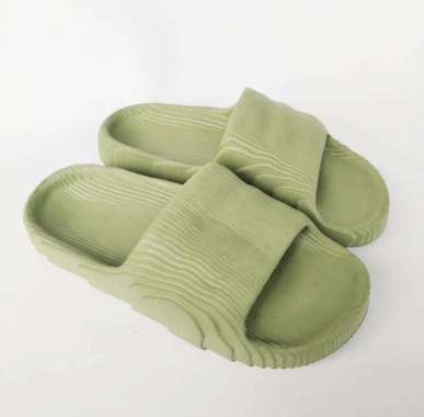 Sandal Pria & Wanita Loreng / Polos Adilette Kekinian Terbaru 2023 43 Hijau