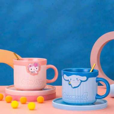 CANGKIR SET CINNAMOROLL ORI / SET MUG CINNAMOROLL