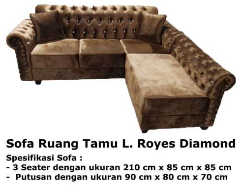 Sofa Ruang Tamu L. Royes Diamond Kota Pekanbaru