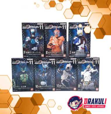 Toys BANDAI Shodo Outsider Kamen Rider 11 (Set of 7)