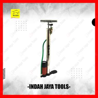 RUSH Pompa Angin Tangan Ban Sepeda Motor Bola PLASTIK WARNA