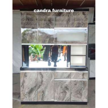 (PREMIUM) LEMARI SAYUR BAHAN HPL 4PINTU MINIMALIS tebal 18 mm Hpl