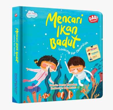 Mizan Buku Anak Seri The Twin Explorer : Mencari Ikan Badut: Looking For Clownfish (Boardbook)Biling