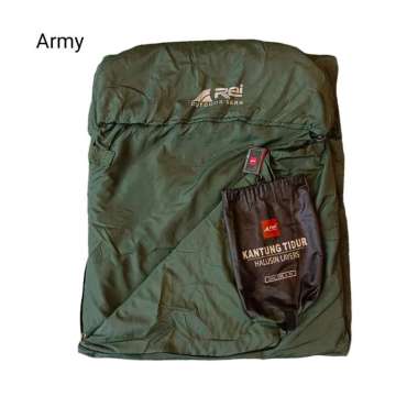 Sleeping Bag SB Arei Rei Tikar Dacron Halusin Army