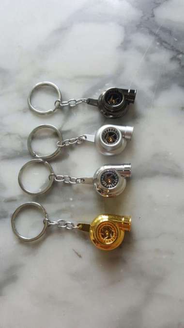 Keychain Turbo ( Silver - Black Chrome - Chrome - Gold )