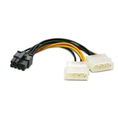 Kabel Konverter PSU Molex to Power VGA 8 Pin Adapter