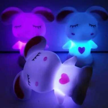 Lampu Tidur LED Karakter Warna Warni / Lampu LED Warna / Lampu Hias KELINCI