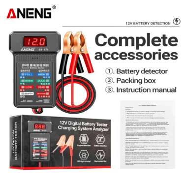 Aneng BT171 Indikator Panel Monitor Penguji Baterai Indikator 12V Asli Original