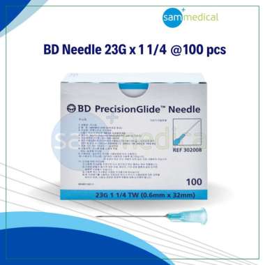 BD Needle 23G x 1 1/4 per box isi 100 pcs