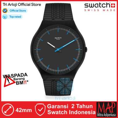 SWATCH SS07B103 Original Swatch SUCCESS ROAD Jam Tangan Unisex Analog Black Original Swiss Made