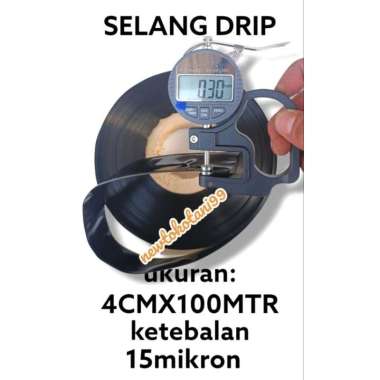Selang drip 4cm atau 3/4 inch , TEBAL 15 micron , panjang 100m
