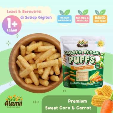 Alamii Puffs Snack / Camilan Puffs Snack Bayi Dan Anak Golden Veggie