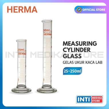 HERMA - Gelas Ukur Kaca Lab | Measuring Cylinder Glass 100ml
