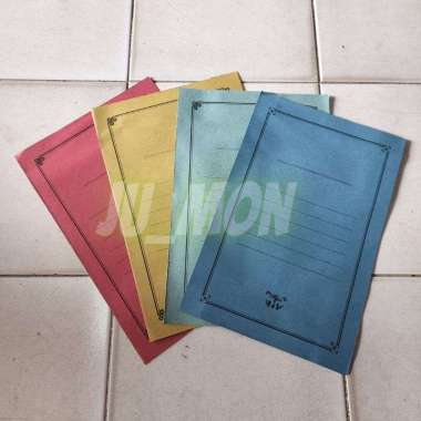 Stopmap Kertas/ Map Kertas Biasa Folio Murah Biru