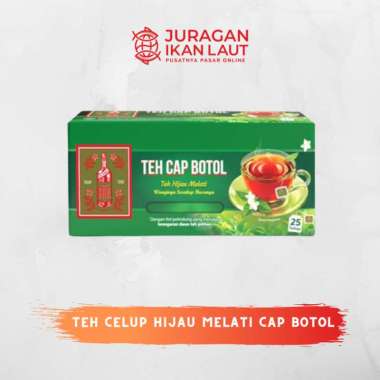 Teh Celup Hijau Melati Cap Botol - Isi 25 Pcs