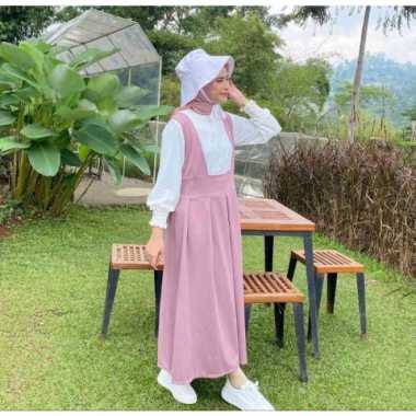 J&D SABA Overall Dress / Overall Rok Kekinian / Dress Wanita Muslim Multicolor