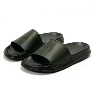 Sandal Slide Pria Kulit Asli Super Light Sole Sendal Ghoma Fordza GMX1 43 Army