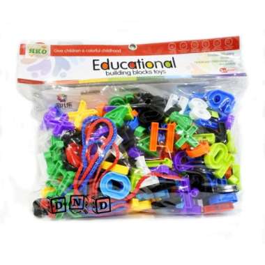 mainan edukasi anak educational building block toys ronche alphabet