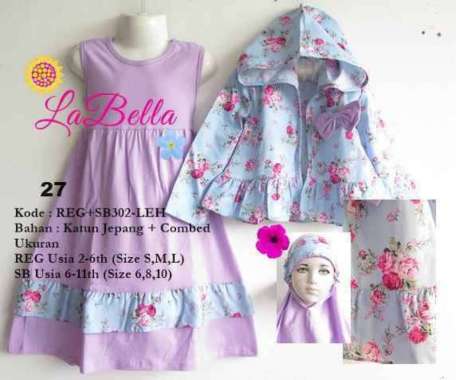 Baju Muslim Anak Labella Multicolor