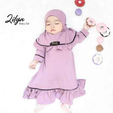 BAJU ANAK BAYI PEREMPUAN GAMIS MUSLIMAH ZILYA BY MOUZA FASHION MUSLIM Multicolor