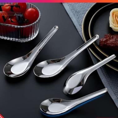Sendok Bebek Stainless Steel / Sendok Bebek Sendok Ramen Stainless Steel Tebal / Sendok bebek Stainl