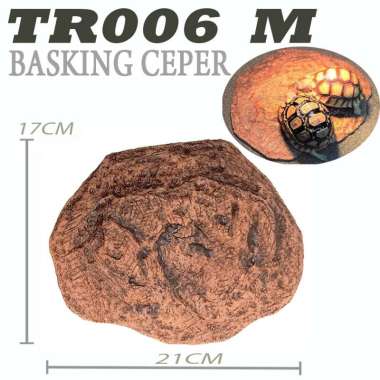 BASKING MEDIUM TEMPAT JEMUR SANTAI BERLINDUNG KURA KURA RES BRAZIL AMBON RAZOR TORTOISE TORTO SULCAT