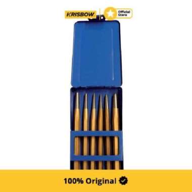 krisbow set center & taper punch 6 pcs