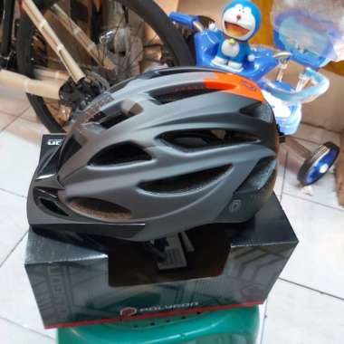 Helm sepeda Polygon helmet cliff L Orange