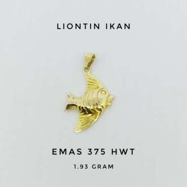Liontin Ikan Emas 375 HWT Berat +/- 1.93 gram