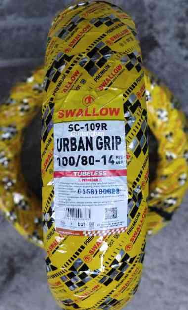 Swallow Urban Grip SC-109R 100 80 14 Deli Tire Tubeless Ban Vespa Piaggio Liberty Motor Matic belaka