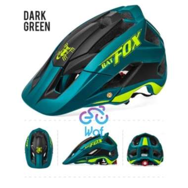 Helm Sepeda Bat Fox Enduro AM Bike MTB Ultralight, not Lixada Rockbros Dark Green