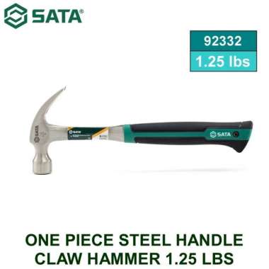 SATA PALU TANPA SAMBUNG 92332 Sata ONE PC STEEL HANDLE CLAW HAMMER 1.25 LBS