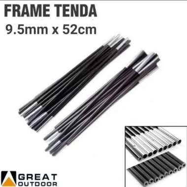 Batang Rangka Frame Tenda Fiber 9,5mm x 52cm Kuat Frame Fiber